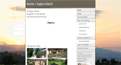 Desktop Screenshot of foglie-ridenti.com